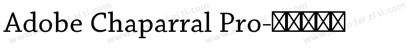 Adobe Chaparral Pro字体转换